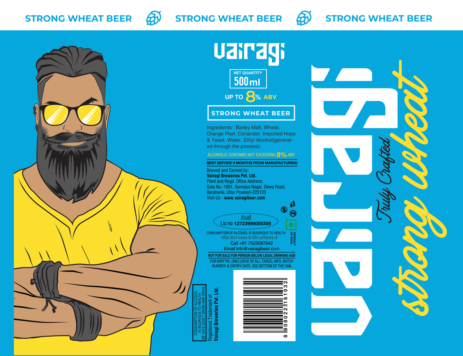 VAIRAGI Strong Wheat label